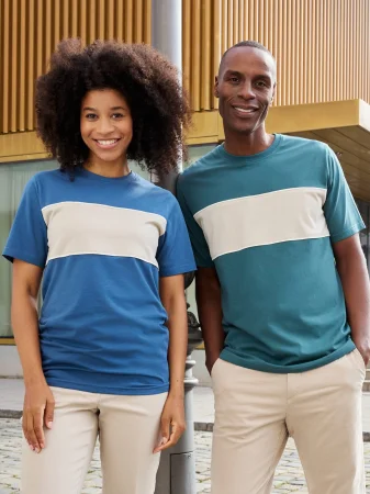 T-shirt colour-block unisex