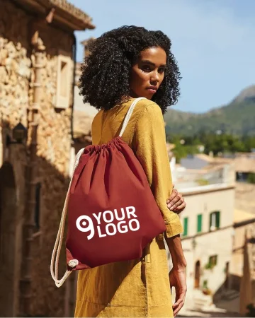Bolso de Lona Orgánica de Algodón BIO Beige con Asas Largas