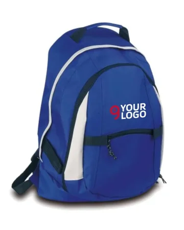 Mochila de Trekking Q24018 en poliéster 600D, negro, 29x48x20 cm