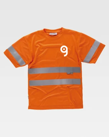 Camiseta de alta visibilidad Clase 2, 100% poliéster, EN 20471