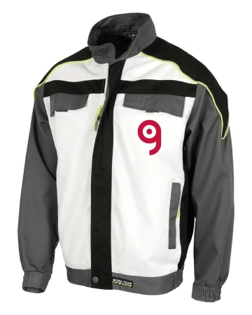 Chaqueta de trabajo con detalles reflectantes y cremallera robusta