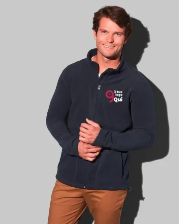 Chaqueta polar de hombre 220g/m² anti-pilling regular fit
