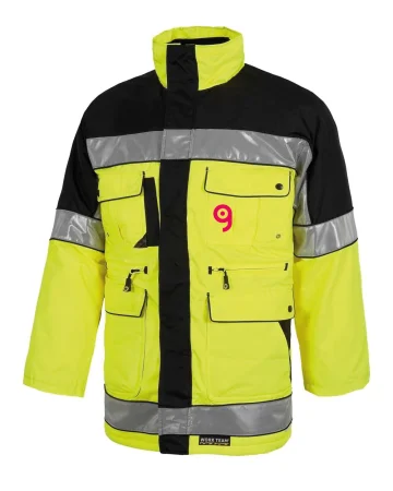 Parka bicolore acolchado de alta visibilidad