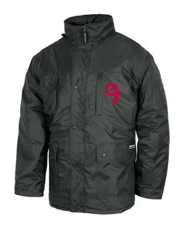 Parka impermeable acolchado para hombre, con capucha