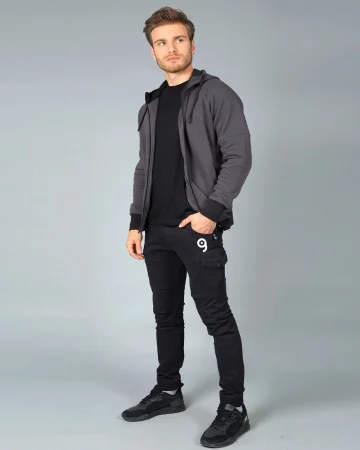 Pantalón Kabul Slim para hombre de algodón elástico de múltiples bolsi