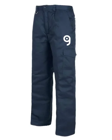 Pantalones de trabajo acolchados, cintura elástica